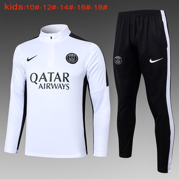 Ninos Sudadera De Training PSG 2024 2025 Blanco